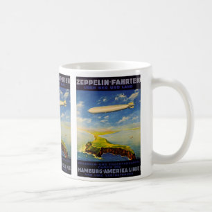 Caneca De Café Zeppelin Trips ~ Over Sea and Land