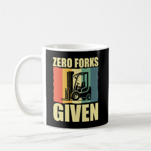 Caneca De Café Zero Forks Fornecidos Engraçado Pun De Driver Fork