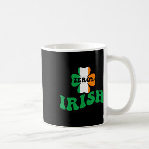 Caneca De Café Zero Porcento Trevos Irlandeses Meninos Meninas Di