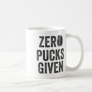 Caneca De Café Zero Pucks Dado Sarcástico Adulto Hockey Masculino