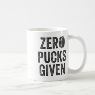 Caneca De Café Zero Pucks Dado Sarcástico Adulto Hockey Masculino