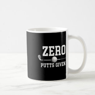 Caneca De Café Zero Putt Dado Golfer Jogador de Golfe Piadas Engr