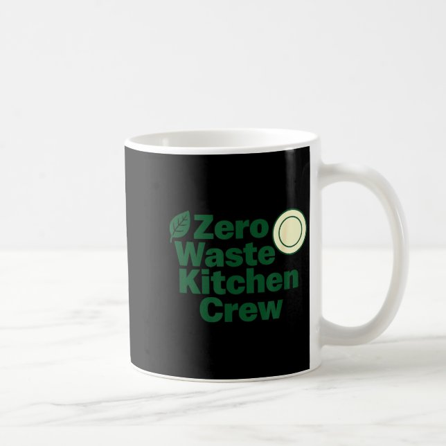 Caneca De Café Zero Waste Kitchen Crew Sustainability Design  (Direita)