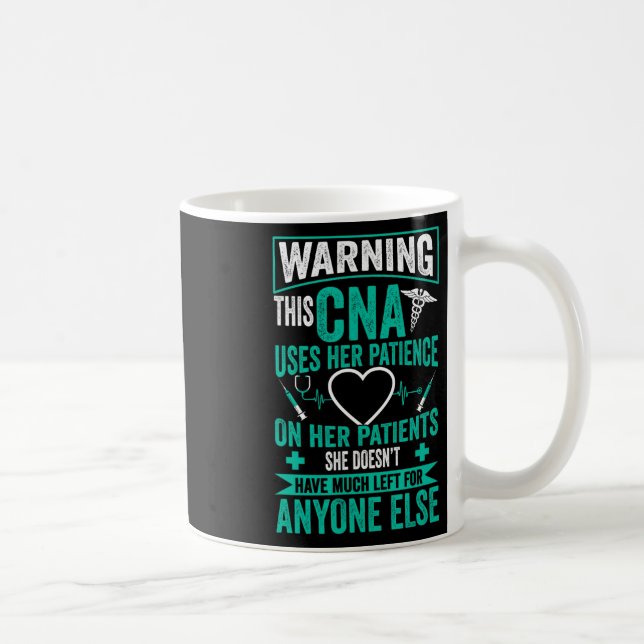 Caneca De Café Zertifizierte Pflegeistentin Geschenk Cna Nurse (Direita)
