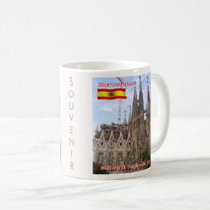 Caneca De Café zES013 BARCELONA Basilica Sagrada Família,