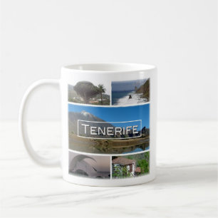 Caneca De Café zES045 TENERIFE, Ilhas Canárias, Espanha, Café Mug