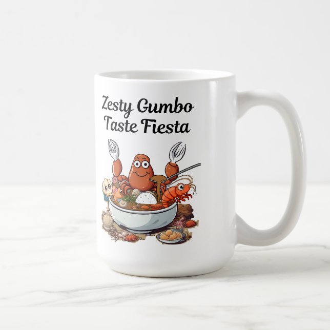 Caneca De Café Zesty Gumbo Taste Fiesta (Direita)