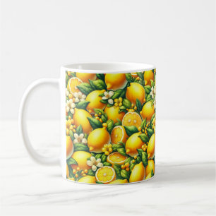 Caneca De Café Zesty Lemon Whirl: Uma Sinfonia de Citros