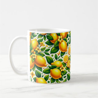 Caneca De Café Zesty Lemon Whirl: Uma Sinfonia de Citros