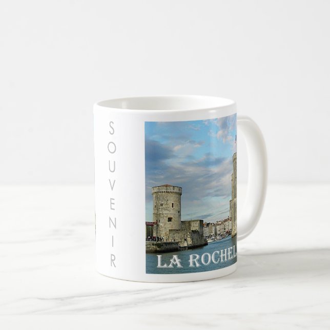 Caneca De Café zFR091 LA ROCHELLE, França Riviera, França (Frente Esquerda)