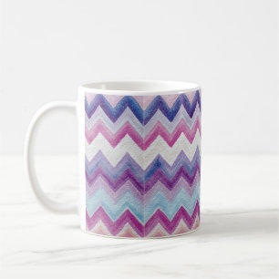 Caneca De Café Zig Zag Pastel Multicolorido