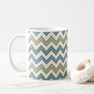 Caneca De Café Zigue-zague Chevron