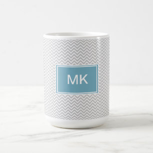 Caneca De Café ZigZag de Cinzas simples