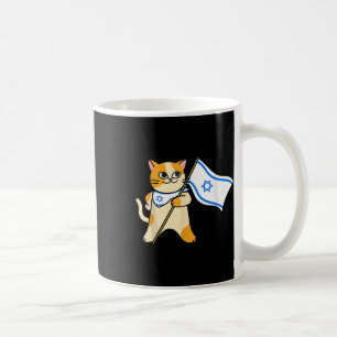 Caneca De Café Zionista Cat Israelita Flag Pro-israel Jewish