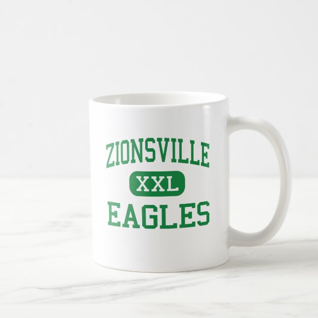 Caneca De Café Zionsville - Eagles - a comunidade - Zionsville (Direita)