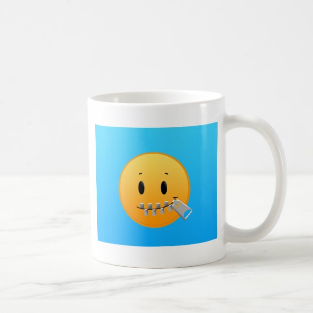 Caneca De Café Zipper Emoji (Direita)