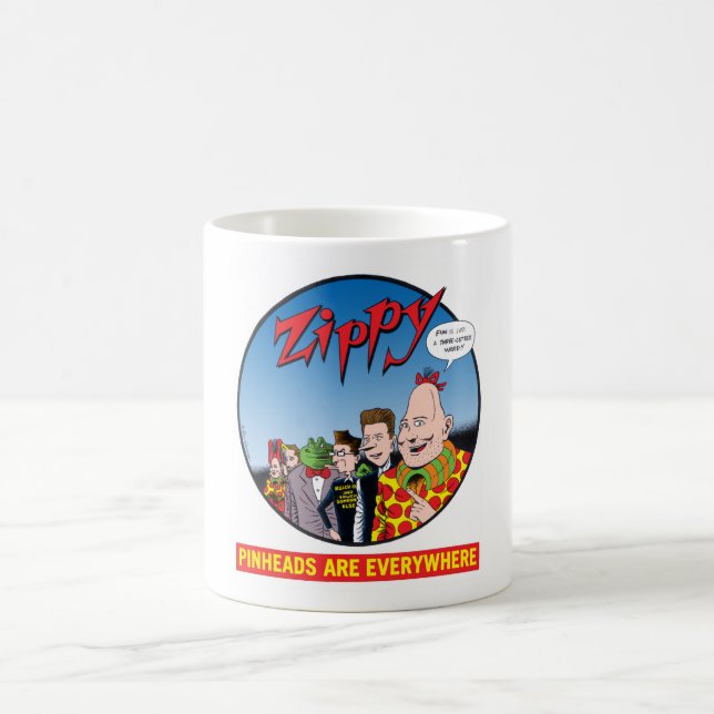 Caneca De Café Zippy/Pinheads esteja em toda parte (Centro)