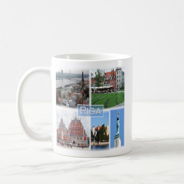 Caneca De Café zLV003 RIGA, Latvijas, República da Letónia, (Esquerda)