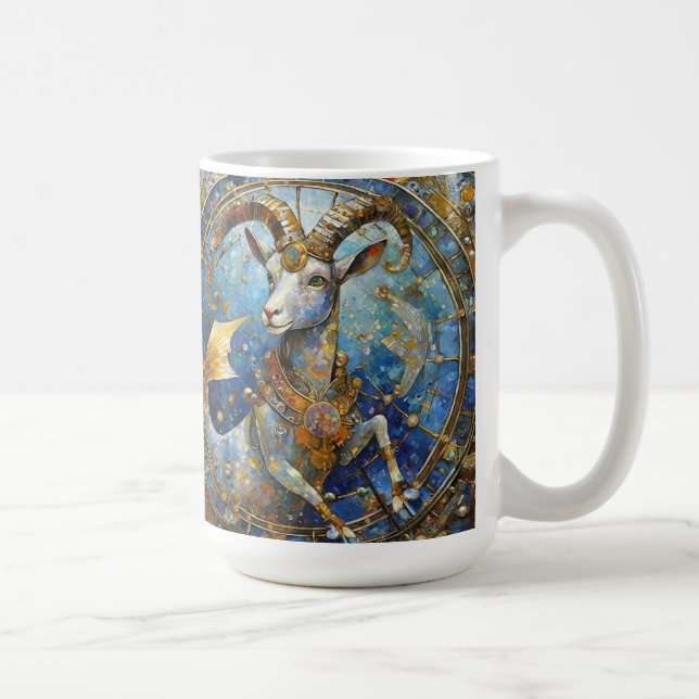 Caneca De Café Zodiac - Capricórnio, Caprino do Mar (Direita)