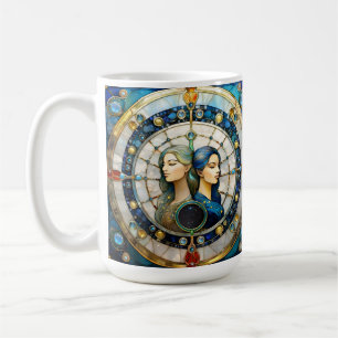 Caneca De Café Zodiac - Gemini Os Gêmeos