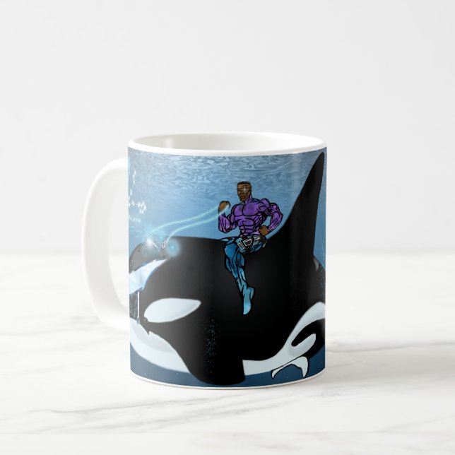 Caneca De Café Zodiac Universo - Peixes (Frente Esquerda)