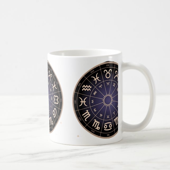 Caneca De Café Zodiac wheel (Direita)