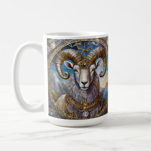 Caneca De Café Zodíaco - Áries O Carneiro (Esquerda)