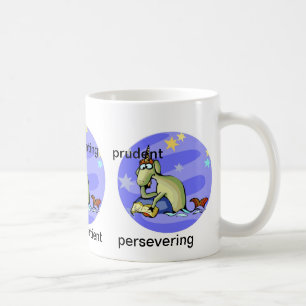 Caneca De Café Zodíaco bonito dos desenhos animados dos traços