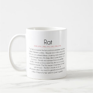 Caneca De Café Zodíaco chinês (ano do rato) 2