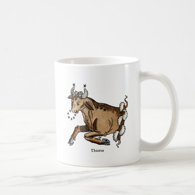 Caneca De Café Zodíaco: Taurus, 1482 (Direita)