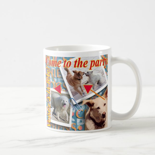 Caneca De Café ZoeSPEAK - Venha à festa! (Direita)