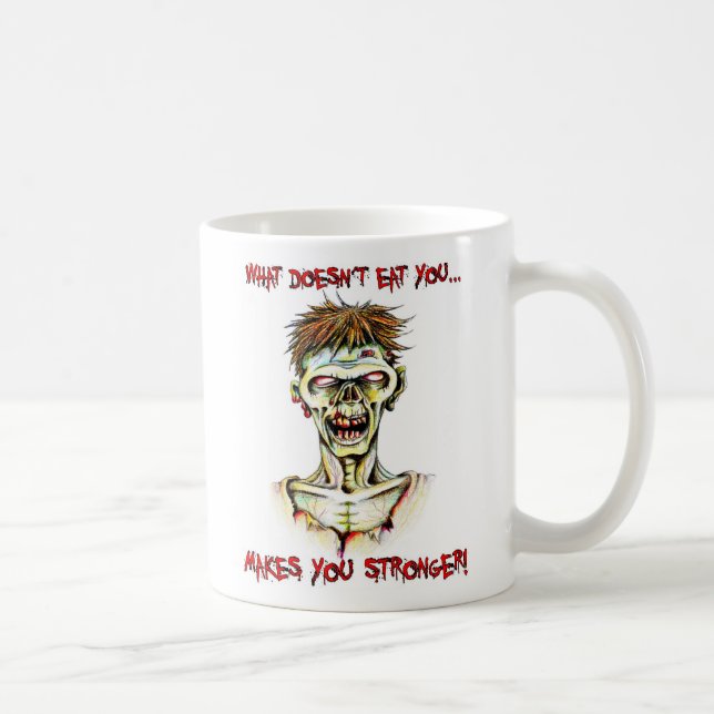 Caneca De Café Zombi, distorções DeadBeat (Direita)