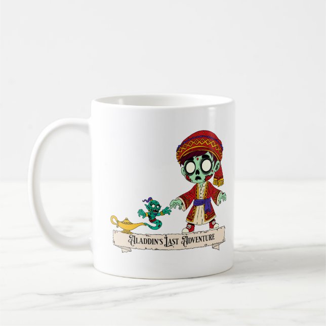 Caneca De Café Zombie Aladdin e Zombie Genie (Esquerda)