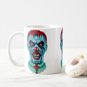 Caneca De Café Zombie, Assassino Assustador, Palhaçou Arte