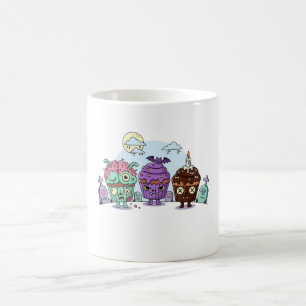 Caneca De Café Zombie Cupcake Halloween
