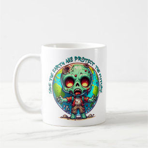 Caneca De Café Zombie do Dia da Terra