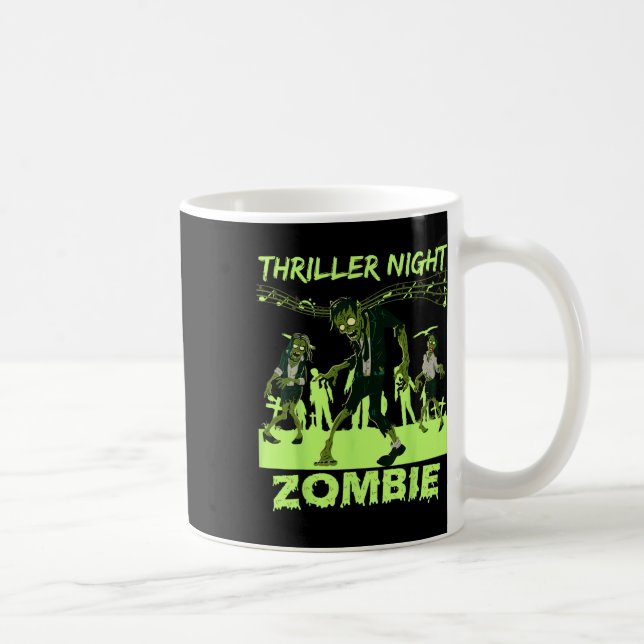 Caneca De Café Zombie do Dia das Bruxas de Thriller (Direita)