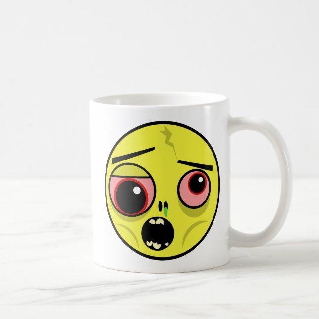 Caneca De Café Zombie Face Coffee Mug (Direita)
