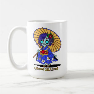 Caneca De Café Zombie japonês giro