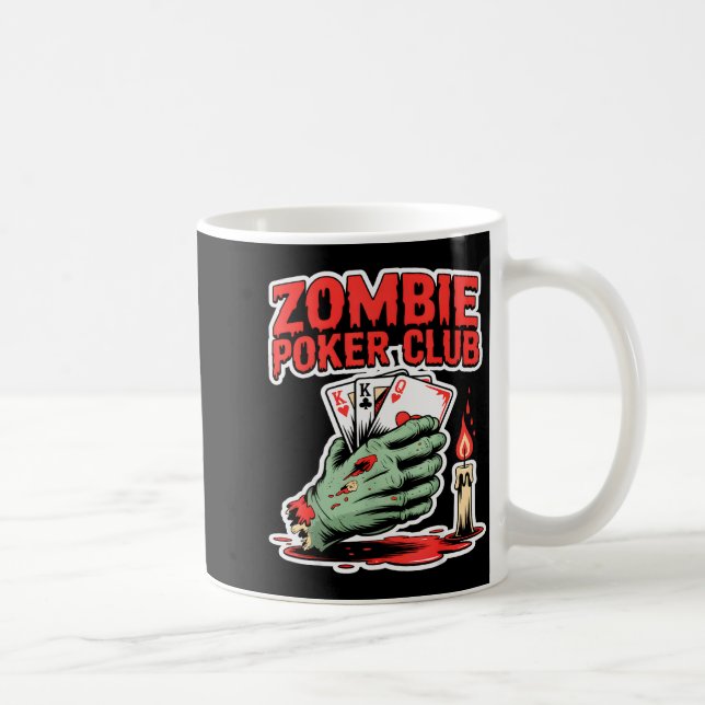 Caneca De Café Zombie Ker Club Halloween  (Direita)