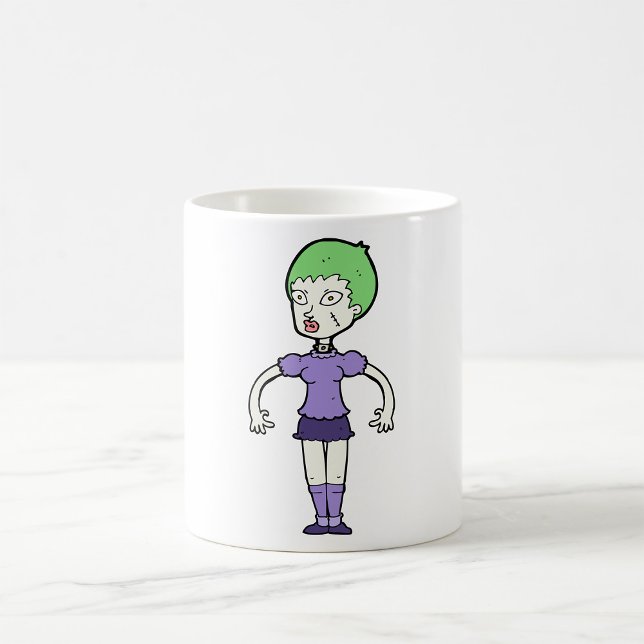 Caneca De Café Zombie Mug fêmea (Criador carregado)