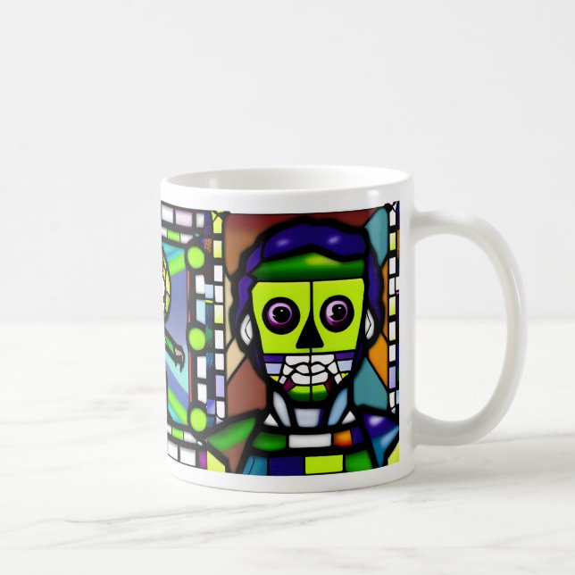 Caneca De Café Zombie Mug, Zombie Mug de Vidro Mantido (Direita)