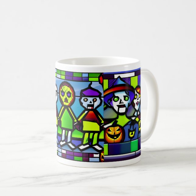 Caneca De Café Zombie Mug, Zombie Mug de Vidro Mantido (Frente Esquerda)
