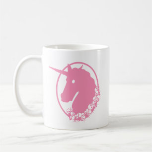 Caneca De Café Zombie Rosa Unicorn