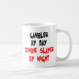 Caneca De Café Zombie Slayer Gambler