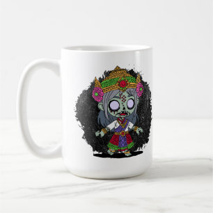 Caneca De Café Zombie Tailandês Cute
