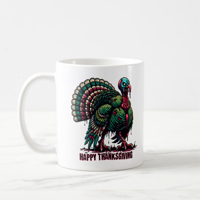 Caneca De Café Zombie Thankand, Turquia (Esquerda)