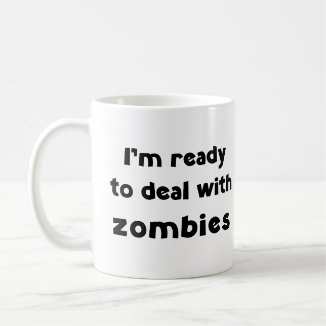Caneca De Café zombie trata com (Esquerda)