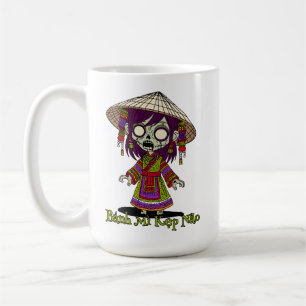 Caneca De Café Zombie vietnamita bonita
