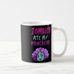 Caneca De Café Zombies Comeram Meu Pâncreas T1d Diabetes Tipo 1 G